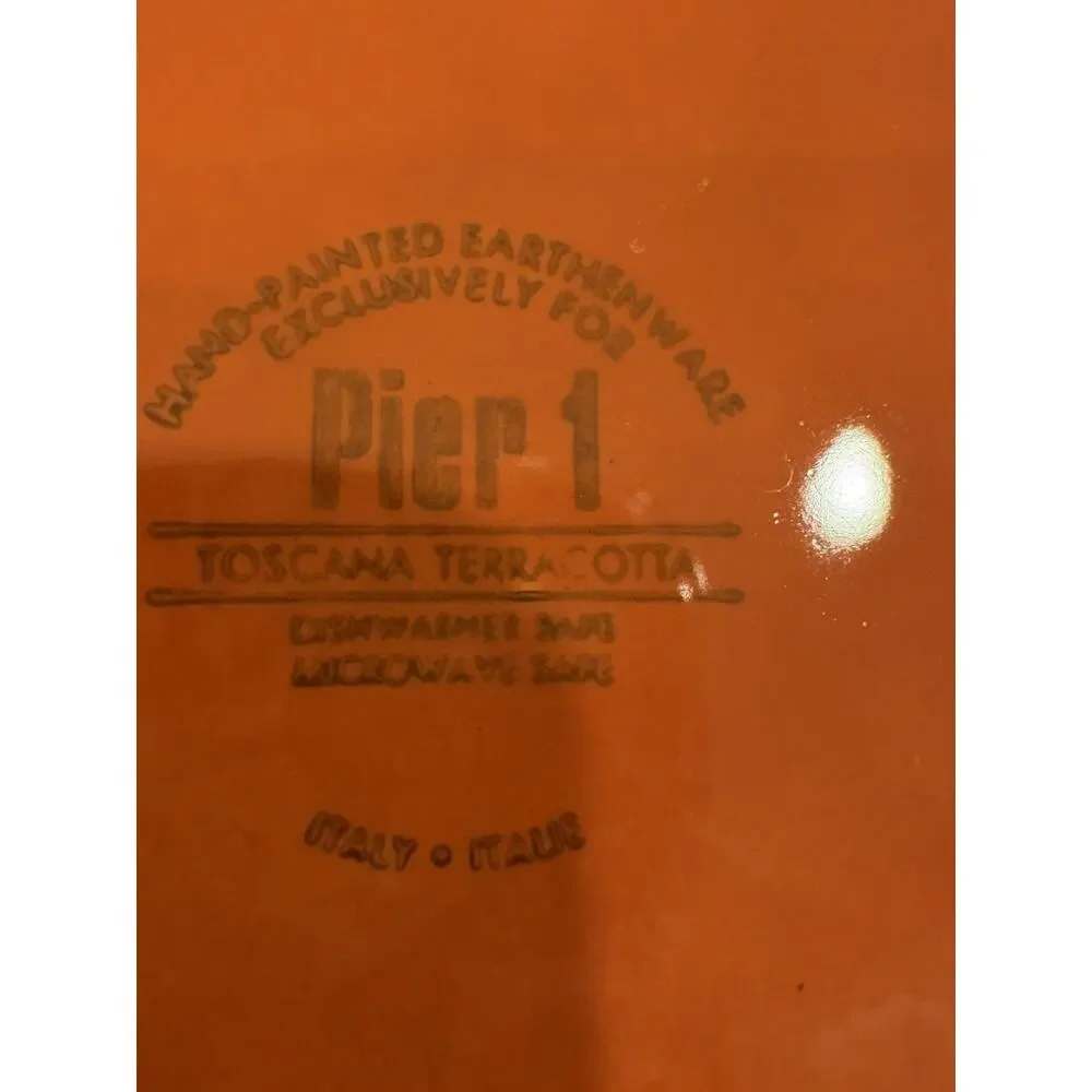 Pier 1 Toscana Terracotta Salad Luncheon Plate 8.75